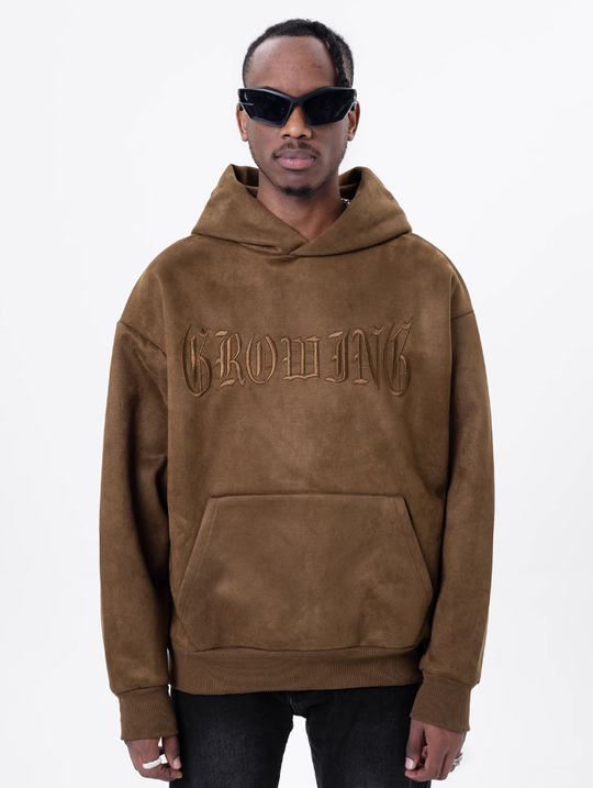 F3F Select Embroidery Suede Hoodie