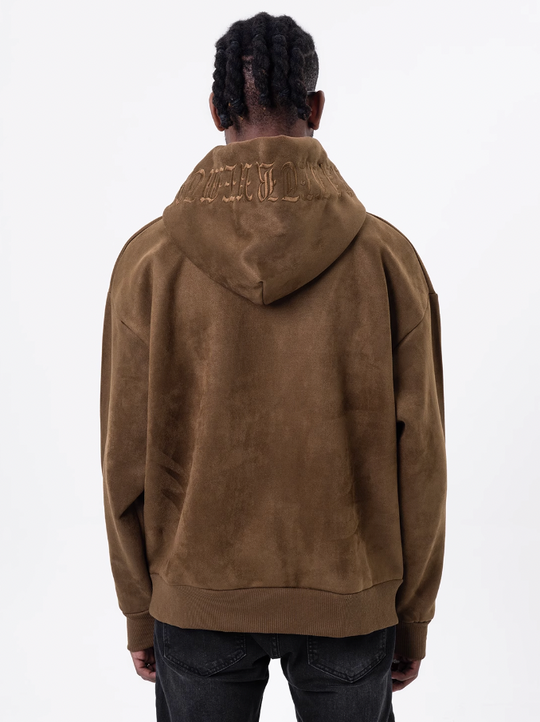 F3F Select Embroidery Suede Hoodie