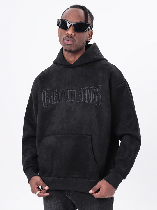 F3F Select Embroidery Suede Hoodie