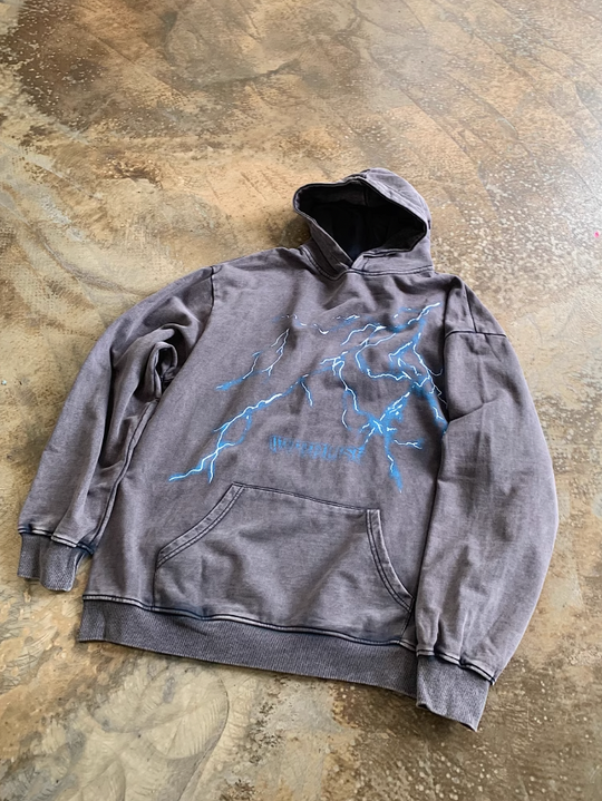 F3F Select Thunder Graffiti Print Hoodie