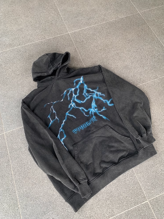 F3F Select Thunder Graffiti Print Hoodie