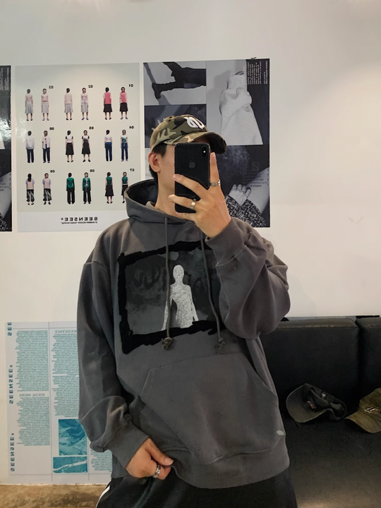 F3F Select Abstract Graffiti Print Hoodie