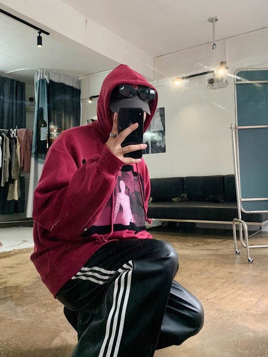 F3F Select Abstract Graffiti Print Hoodie