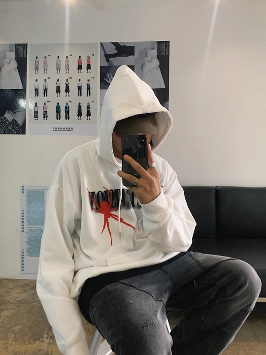 F3F Select Spider studded Hoodie