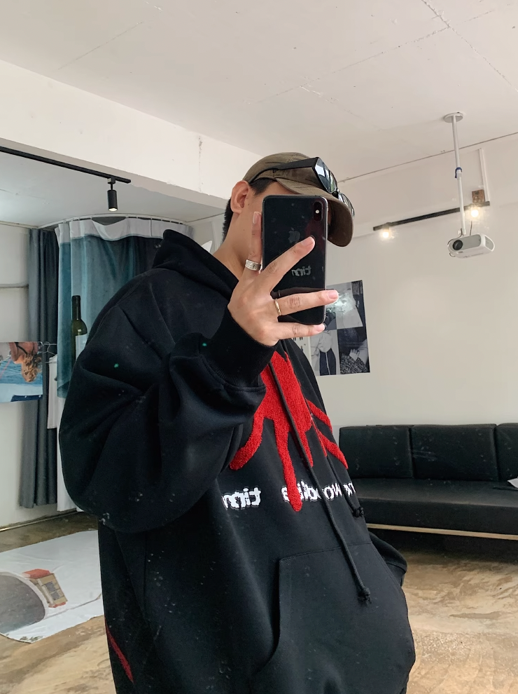 F3F Select Spider Embroidery Hoodie