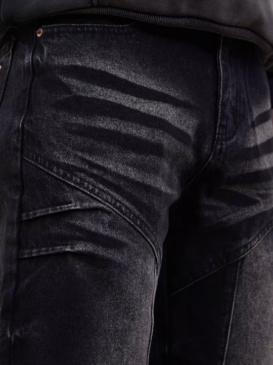 F3F Select Old Wash Micro Spliced Denim Pants