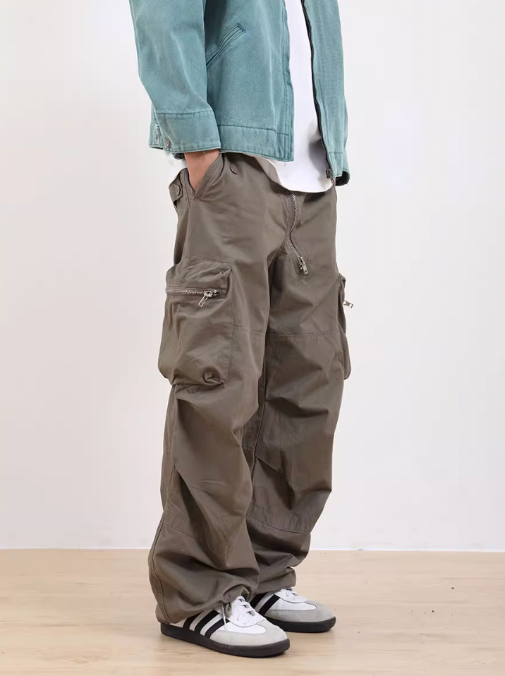 F3F Select 3D Pockets Wide Legged Paratrooper Work Pants