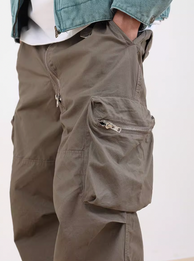 F3F Select 3D Pockets Wide Legged Paratrooper Work Pants