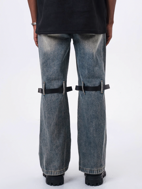 F3F Select Removable Straps 3D Denim Pants