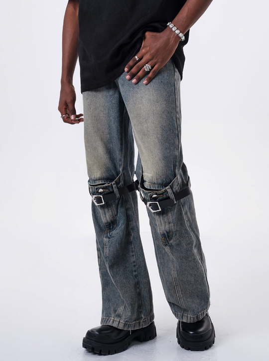 F3F Select Removable Straps 3D Denim Pants