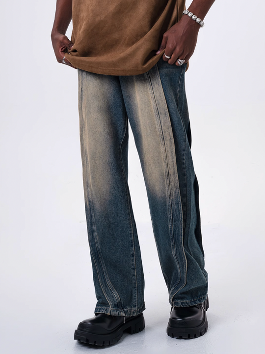 F3F Select Wide Legged Drape Denim Pants