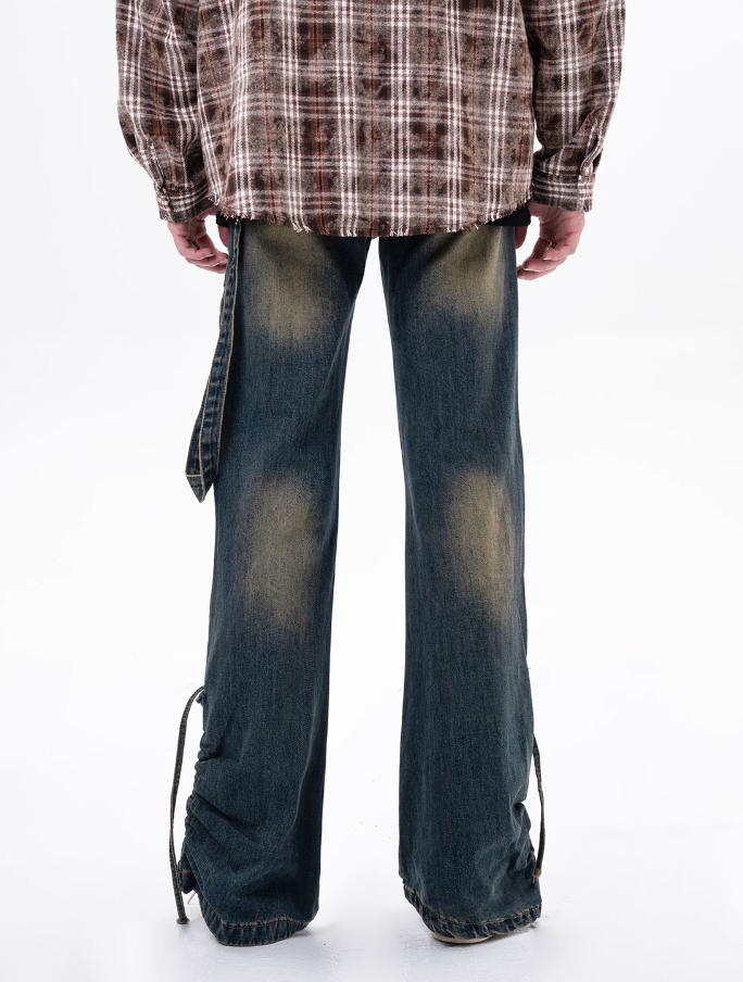 F3F Select Draw Fold Flare Denim Pants