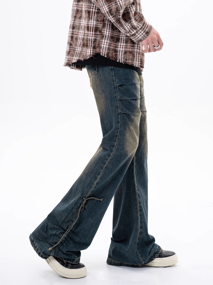 F3F Select Draw Fold Flare Denim Pants