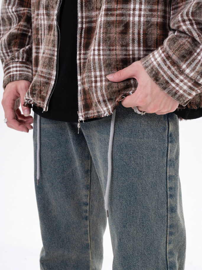 F3F Select Multi Pocket Work Drawstring Denim Pants