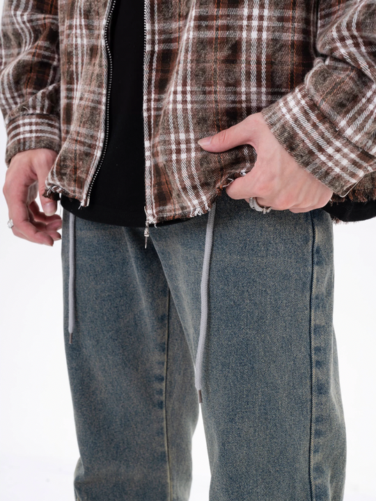 F3F Select Multi Pocket Work Drawstring Denim Pants