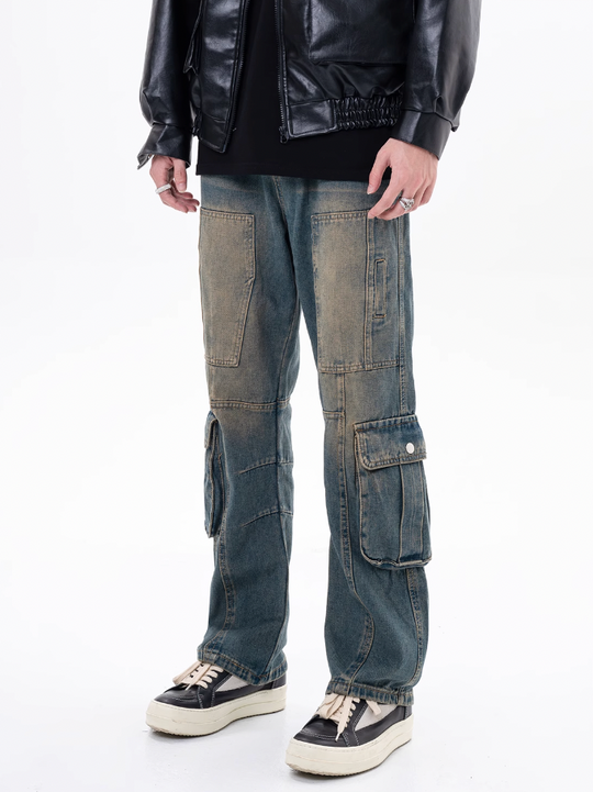 F3F Select Multi Pocket Workwear Denim Pants