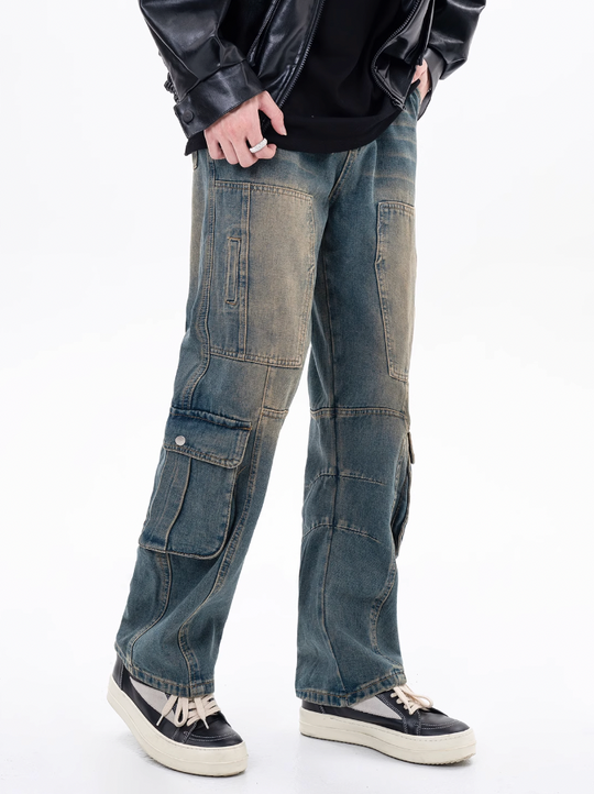 F3F Select Multi Pocket Workwear Denim Pants