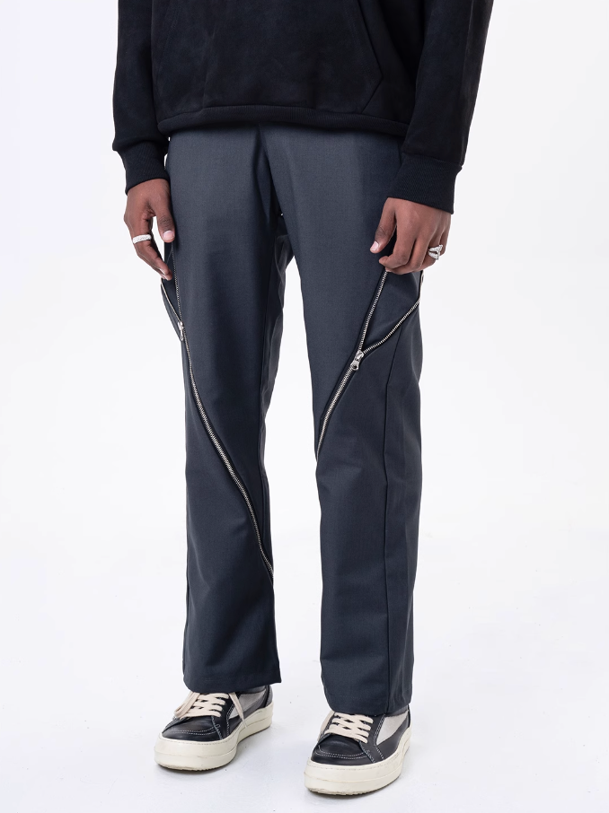 F3F Select Flow Zipper Open Design Suit Pants