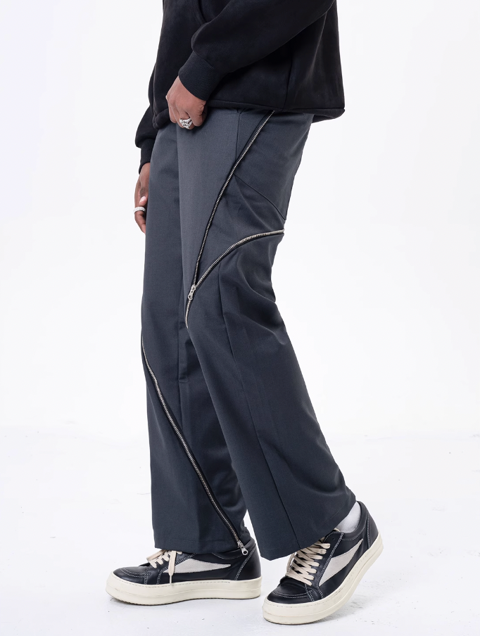 F3F Select Flow Zipper Open Design Suit Pants