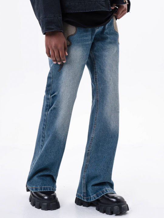 F3F Select Patch Embroidery Denim Pants