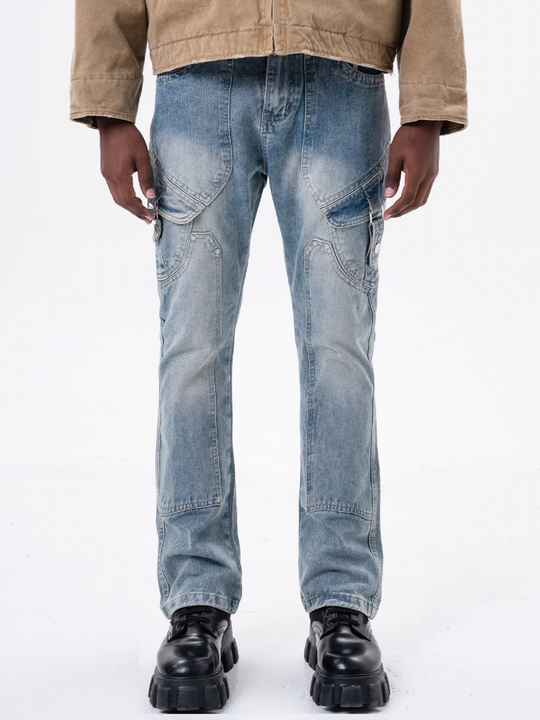 F3F Select Strap Pocket Studs Denim Pants