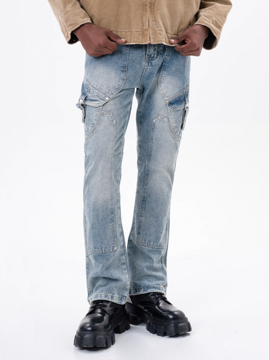 F3F Select Strap Pocket Studs Denim Pants