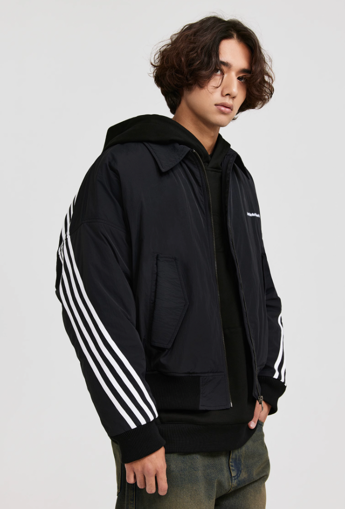 ANTIDOTE Stripes Bomber Jacket