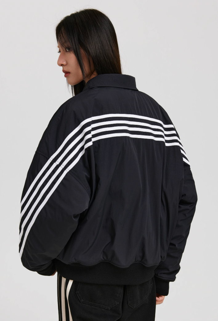 ANTIDOTE Stripes Bomber Jacket