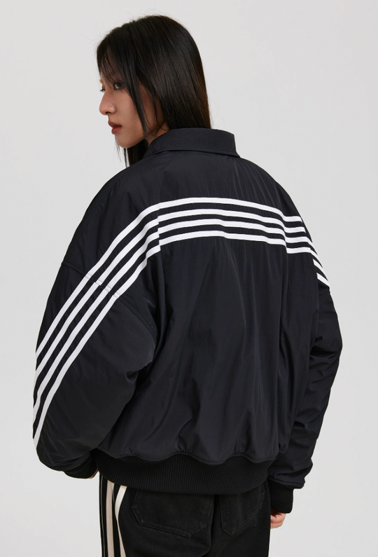 ANTIDOTE Stripes Bomber Jacket