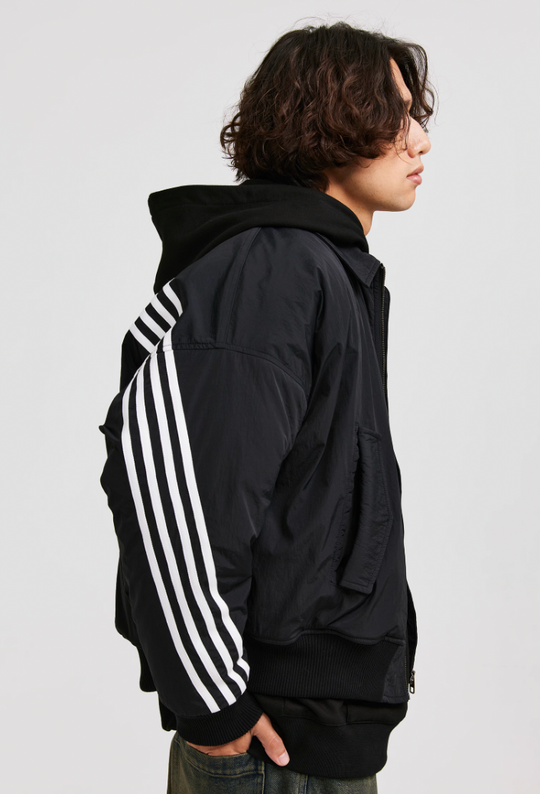 ANTIDOTE Stripes Bomber Jacket