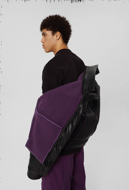 JHYQ Motorcycle Leather Short Jacket