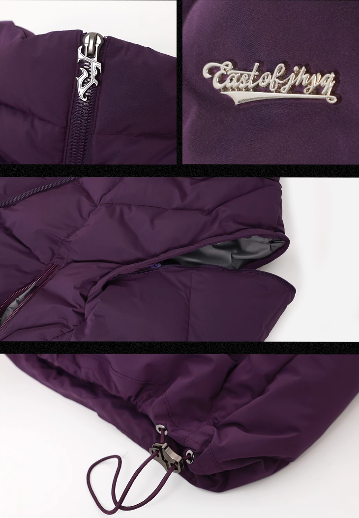 JHYQ Cobweb Design Down Short Jacket