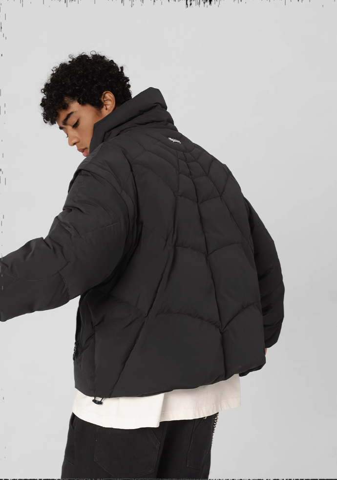 JHYQ Cobweb Design Down Short Jacket