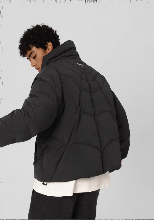 JHYQ Cobweb Design Down Short Jacket