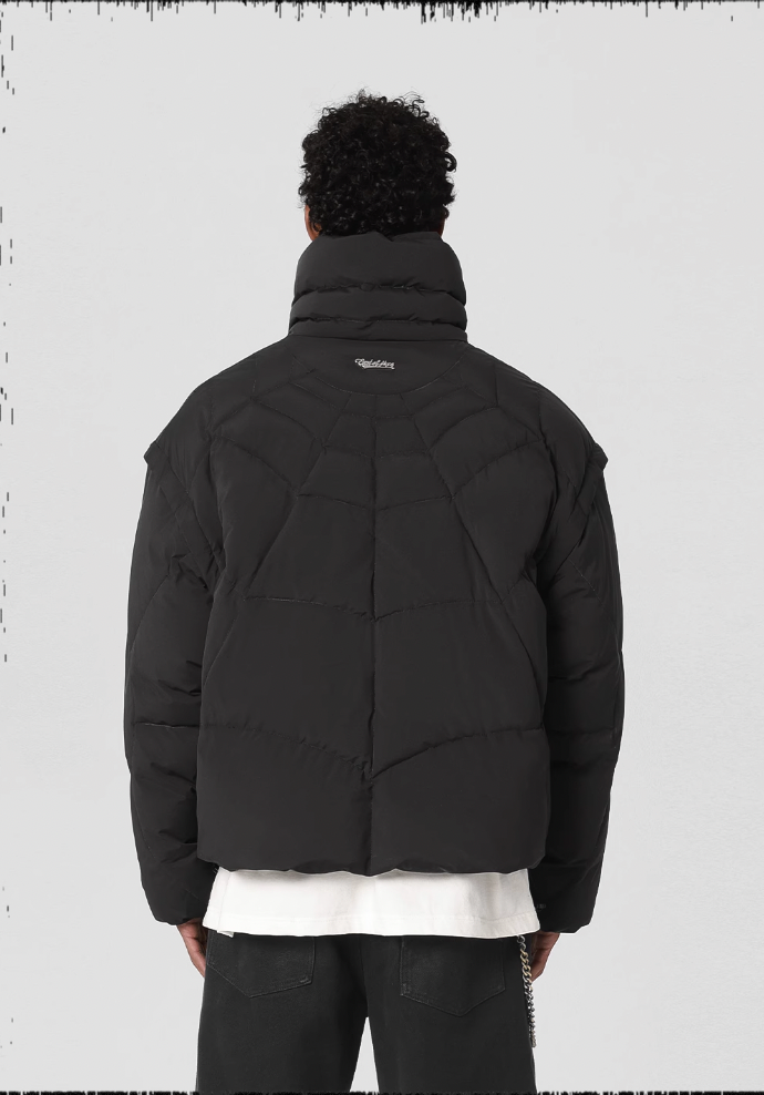 JHYQ Cobweb Design Down Short Jacket