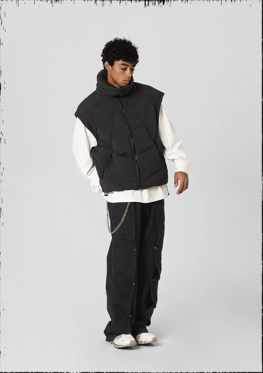 JHYQ Cobweb Design Down Short Jacket