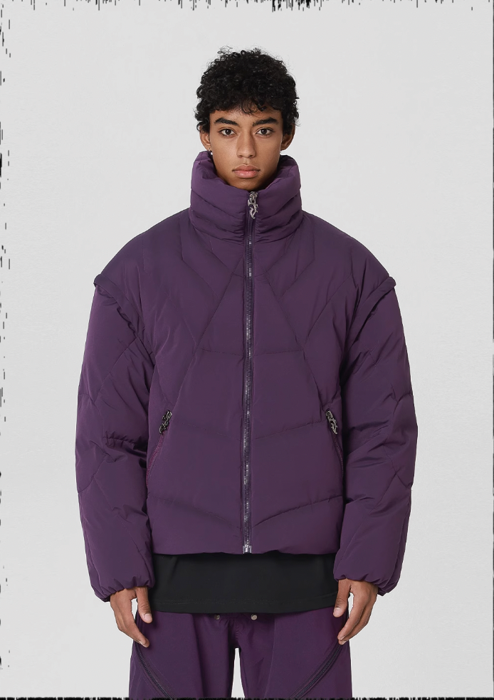 JHYQ Cobweb Design Down Short Jacket