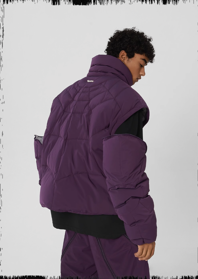 JHYQ Cobweb Design Down Short Jacket