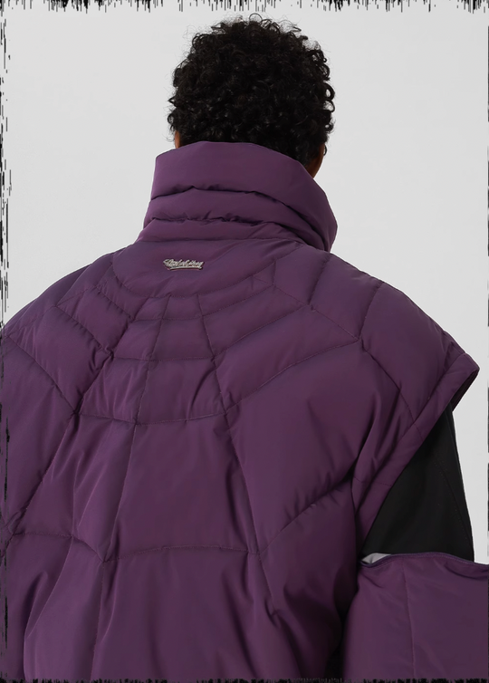 JHYQ Cobweb Design Down Short Jacket