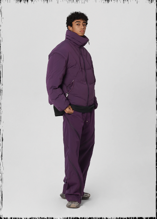 JHYQ Cobweb Design Down Short Jacket