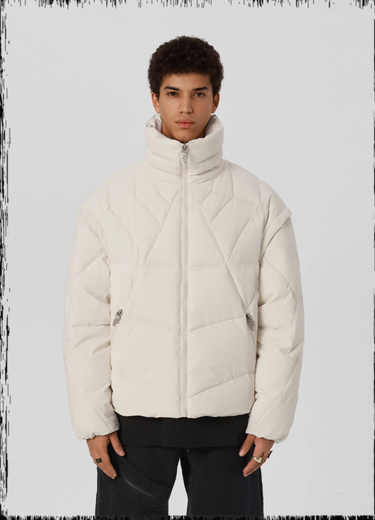 JHYQ Cobweb Design Down Short Jacket