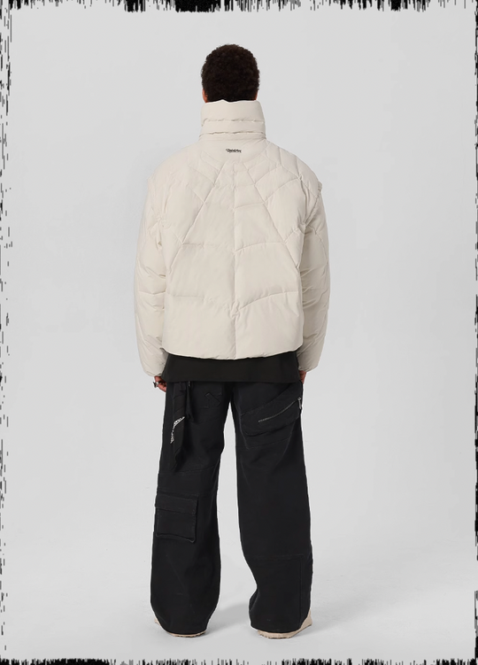 JHYQ Cobweb Design Down Short Jacket