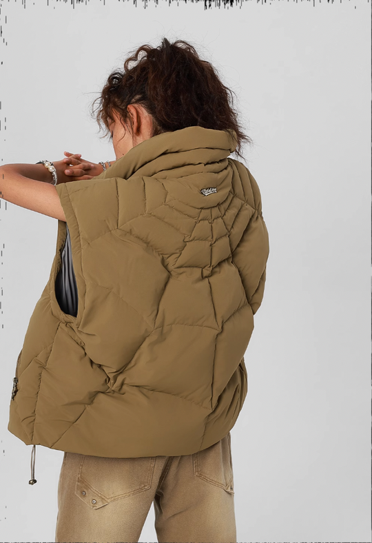 JHYQ Cobweb Design Down Short Jacket