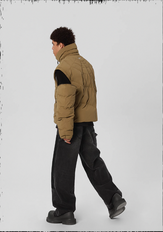 JHYQ Cobweb Design Down Short Jacket