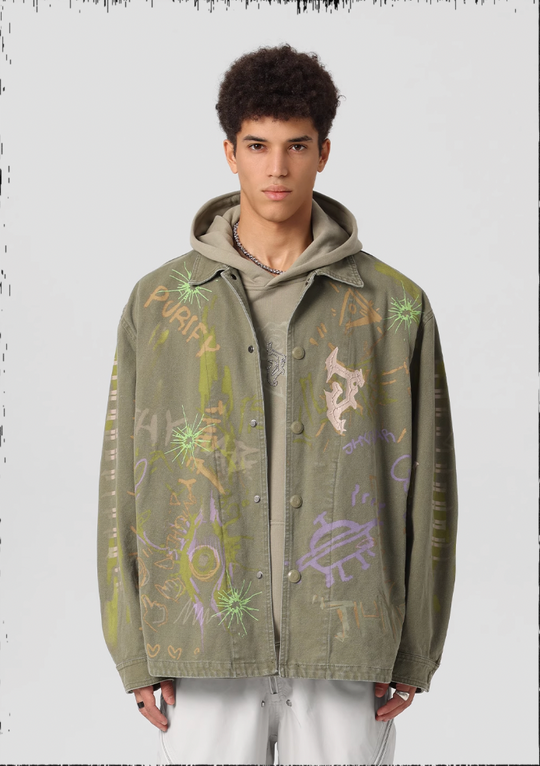 JHYQ Pulp Printed Work Jacket