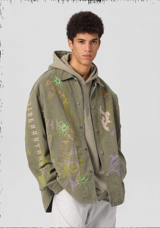 JHYQ Pulp Printed Work Jacket