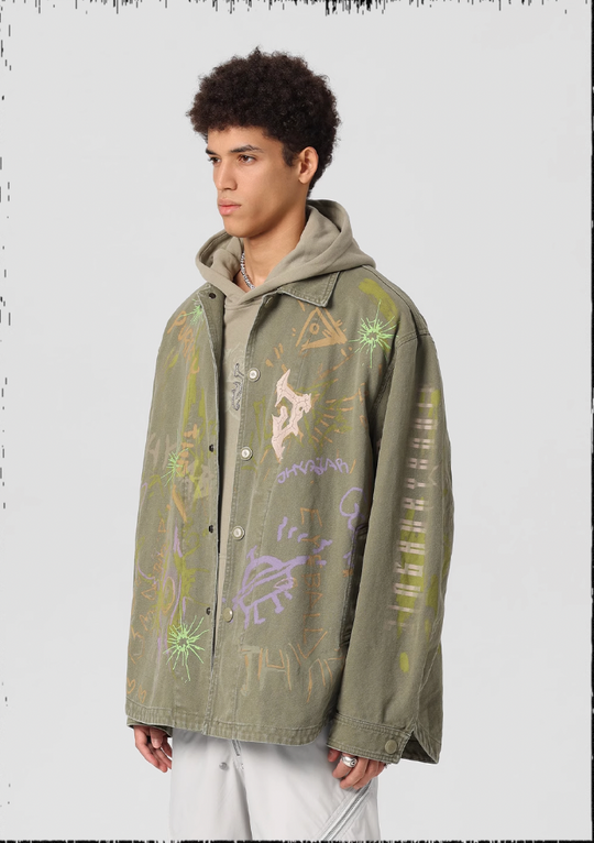 JHYQ Pulp Printed Work Jacket