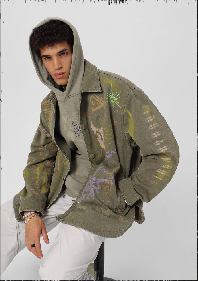 JHYQ Pulp Printed Work Jacket