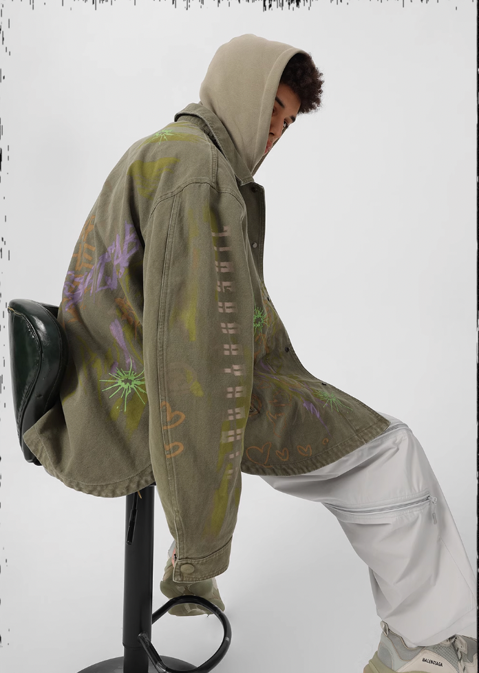 JHYQ Pulp Printed Work Jacket