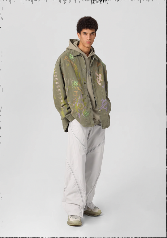 JHYQ Pulp Printed Work Jacket